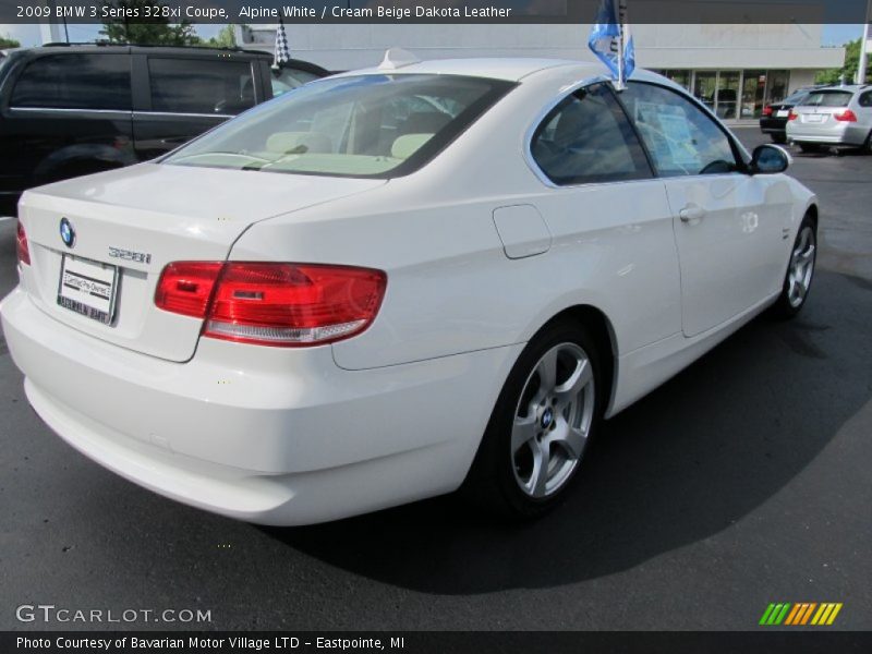Alpine White / Cream Beige Dakota Leather 2009 BMW 3 Series 328xi Coupe