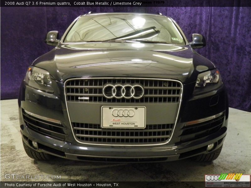 Cobalt Blue Metallic / Limestone Grey 2008 Audi Q7 3.6 Premium quattro