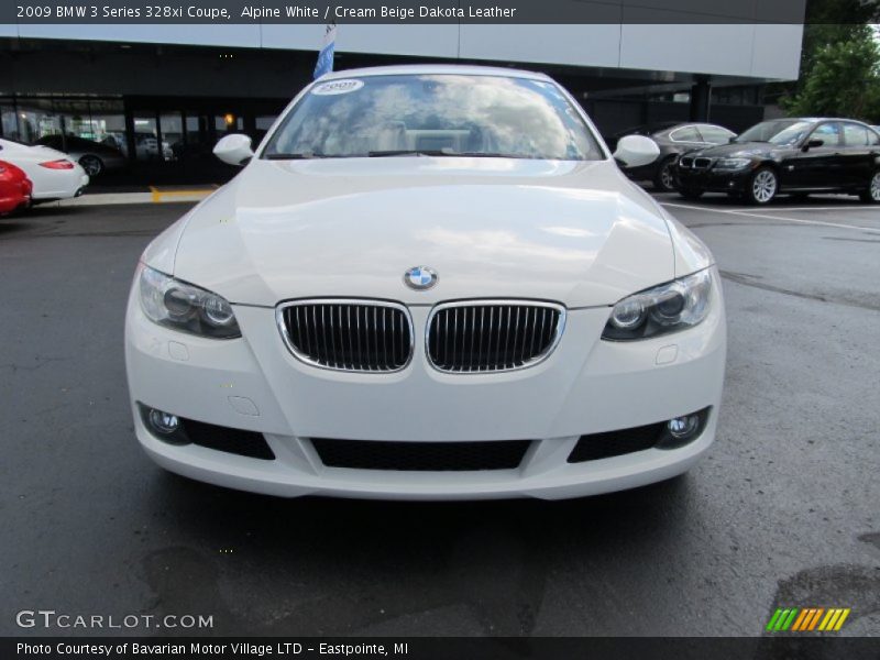 Alpine White / Cream Beige Dakota Leather 2009 BMW 3 Series 328xi Coupe