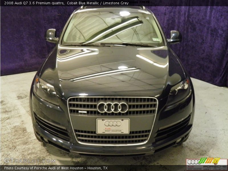 Cobalt Blue Metallic / Limestone Grey 2008 Audi Q7 3.6 Premium quattro