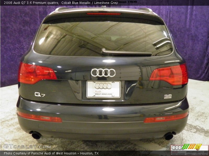 Cobalt Blue Metallic / Limestone Grey 2008 Audi Q7 3.6 Premium quattro