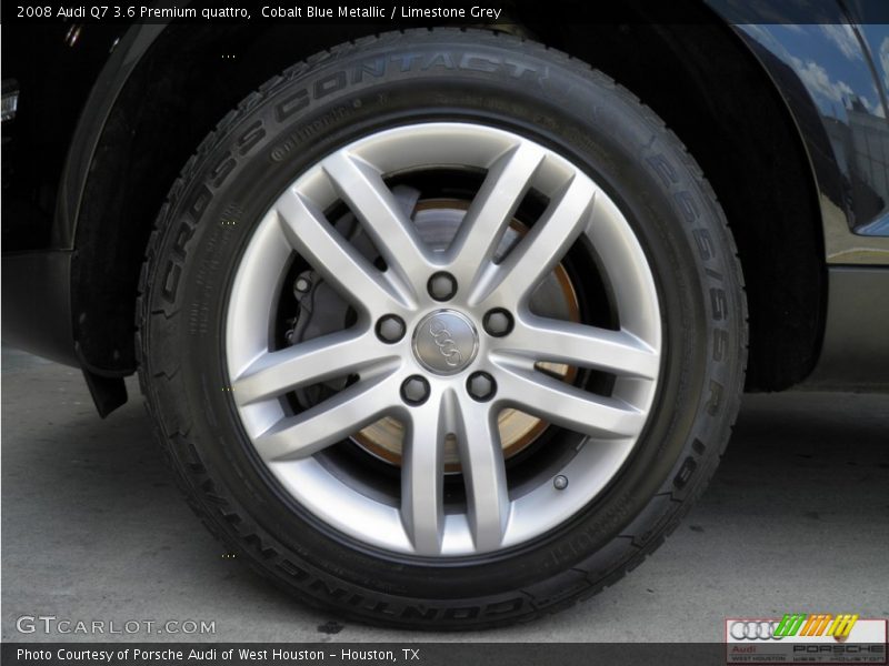 Cobalt Blue Metallic / Limestone Grey 2008 Audi Q7 3.6 Premium quattro