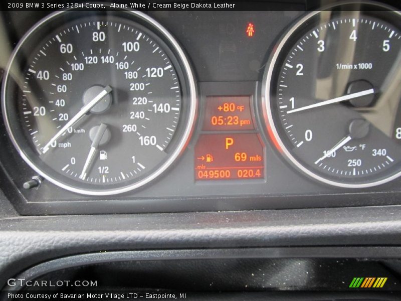 Alpine White / Cream Beige Dakota Leather 2009 BMW 3 Series 328xi Coupe