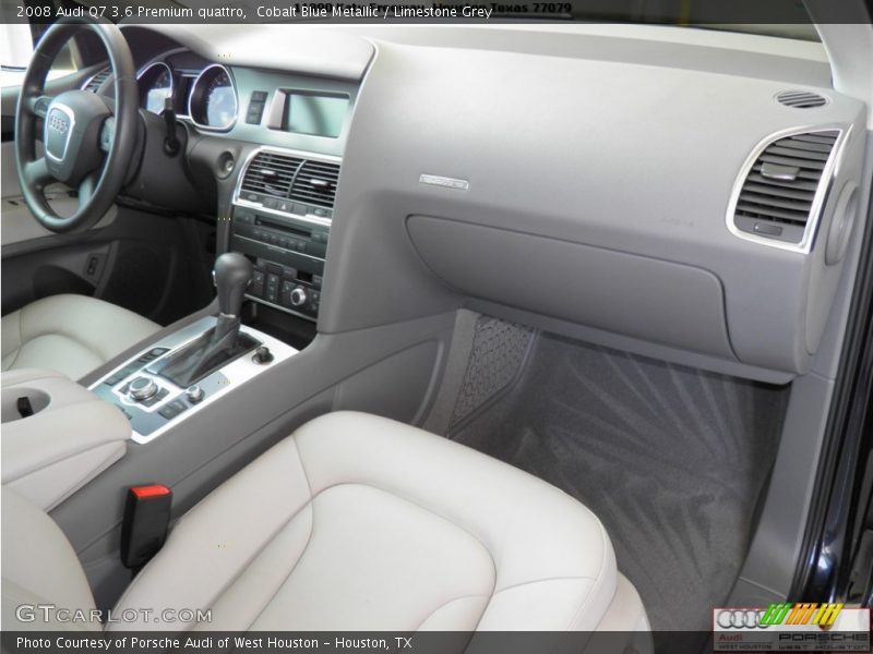 Cobalt Blue Metallic / Limestone Grey 2008 Audi Q7 3.6 Premium quattro