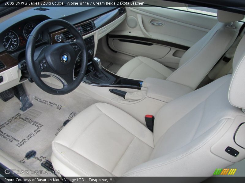  2009 3 Series 328xi Coupe Cream Beige Dakota Leather Interior
