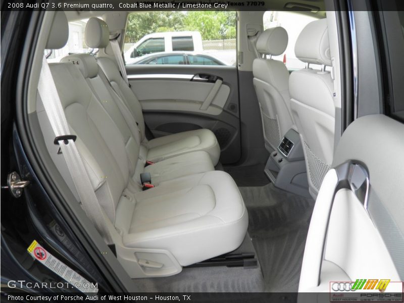 Cobalt Blue Metallic / Limestone Grey 2008 Audi Q7 3.6 Premium quattro