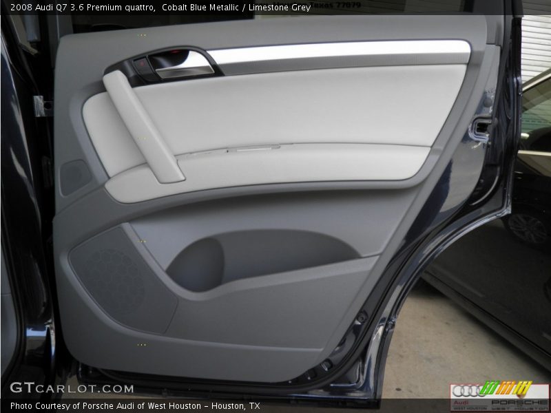 Cobalt Blue Metallic / Limestone Grey 2008 Audi Q7 3.6 Premium quattro