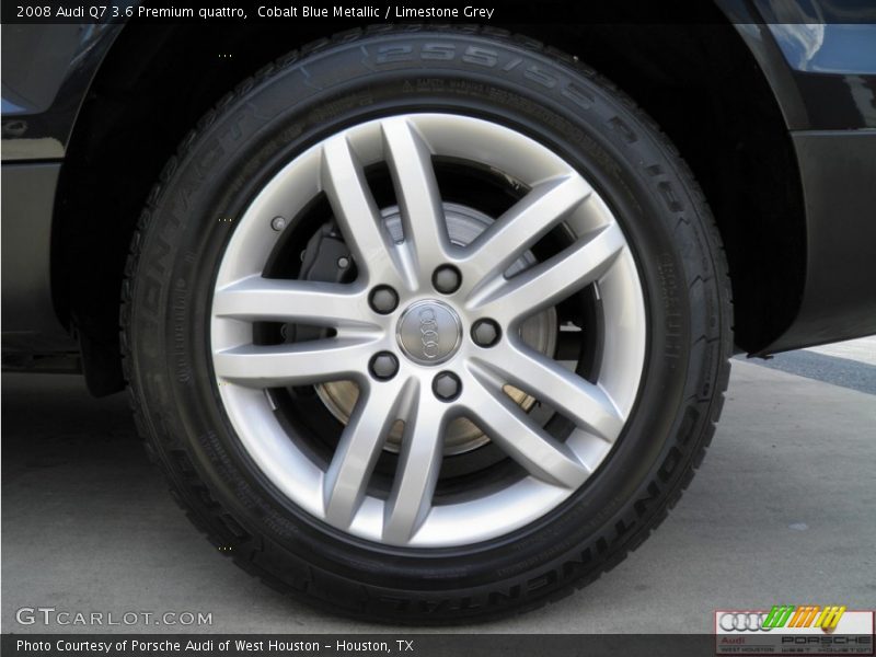 Cobalt Blue Metallic / Limestone Grey 2008 Audi Q7 3.6 Premium quattro