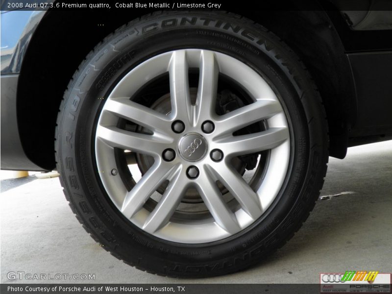 Cobalt Blue Metallic / Limestone Grey 2008 Audi Q7 3.6 Premium quattro