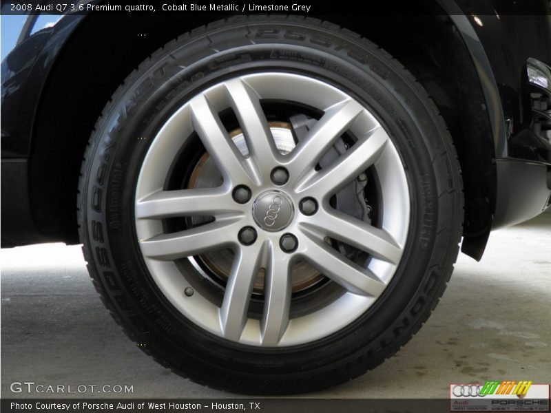 Cobalt Blue Metallic / Limestone Grey 2008 Audi Q7 3.6 Premium quattro