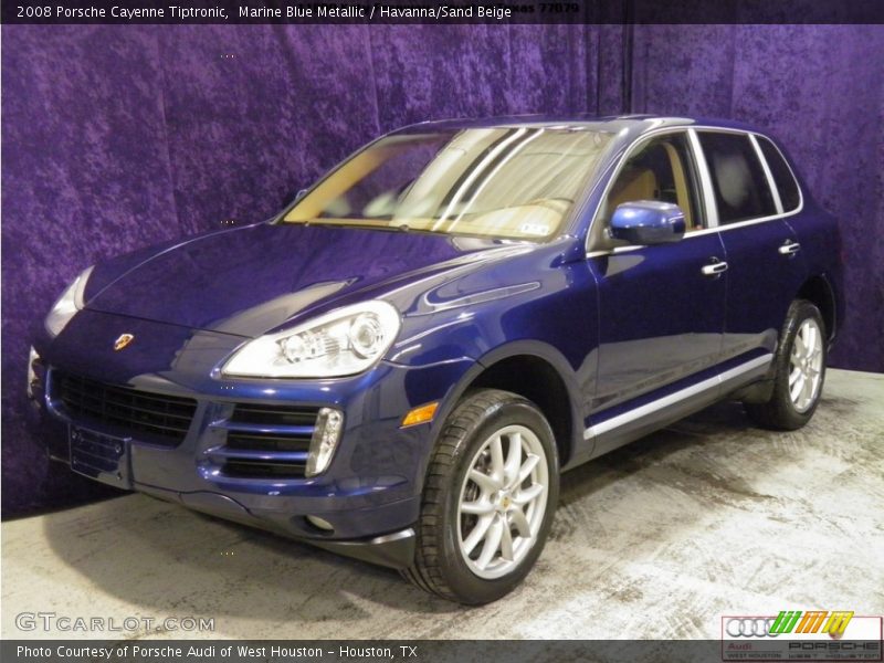 Marine Blue Metallic / Havanna/Sand Beige 2008 Porsche Cayenne Tiptronic