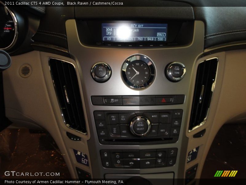 Controls of 2011 CTS 4 AWD Coupe