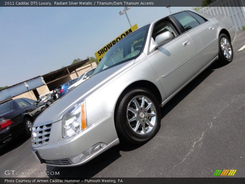 Radiant Silver Metallic / Titanium/Dark Titanium Accents 2011 Cadillac DTS Luxury