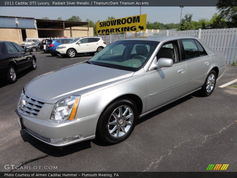 Radiant Silver Metallic / Titanium/Dark Titanium Accents 2011 Cadillac DTS Luxury