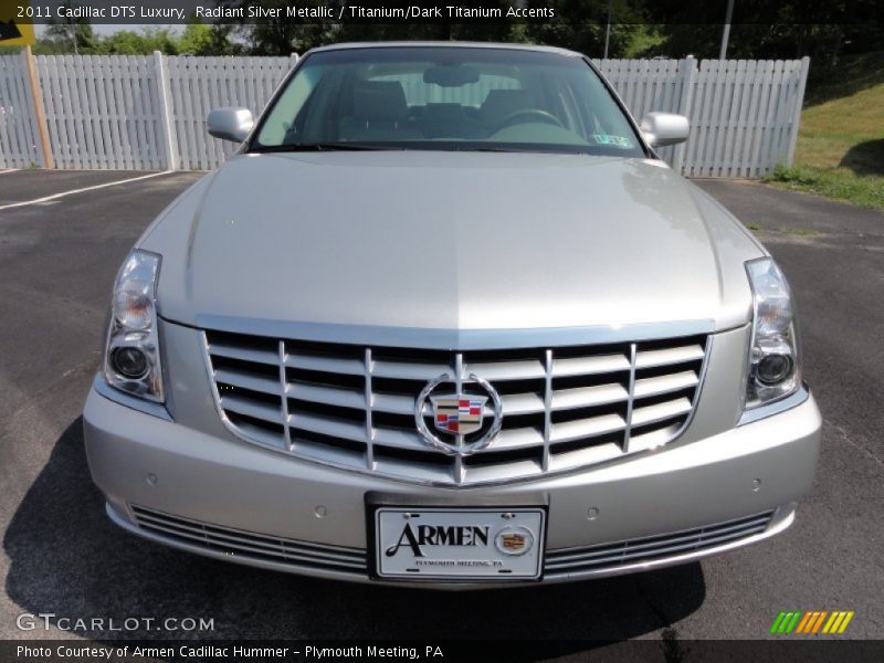 Radiant Silver Metallic / Titanium/Dark Titanium Accents 2011 Cadillac DTS Luxury
