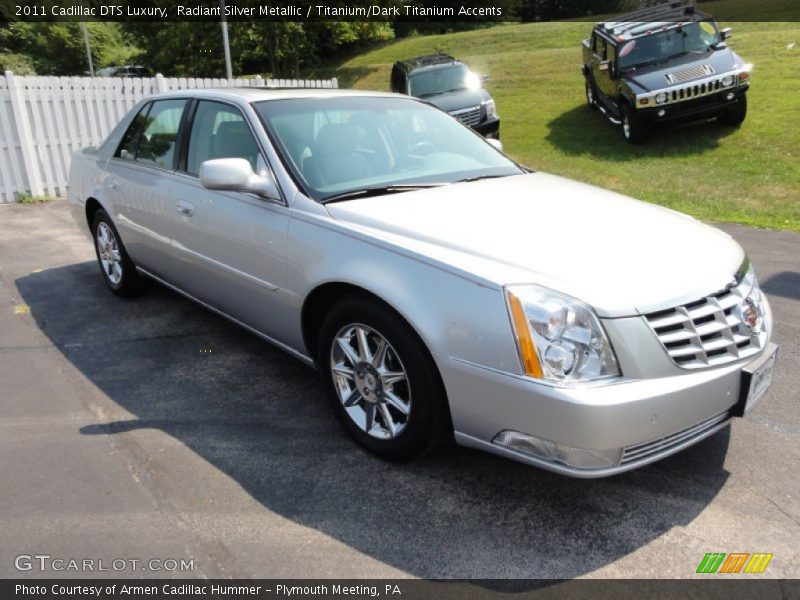 Radiant Silver Metallic / Titanium/Dark Titanium Accents 2011 Cadillac DTS Luxury
