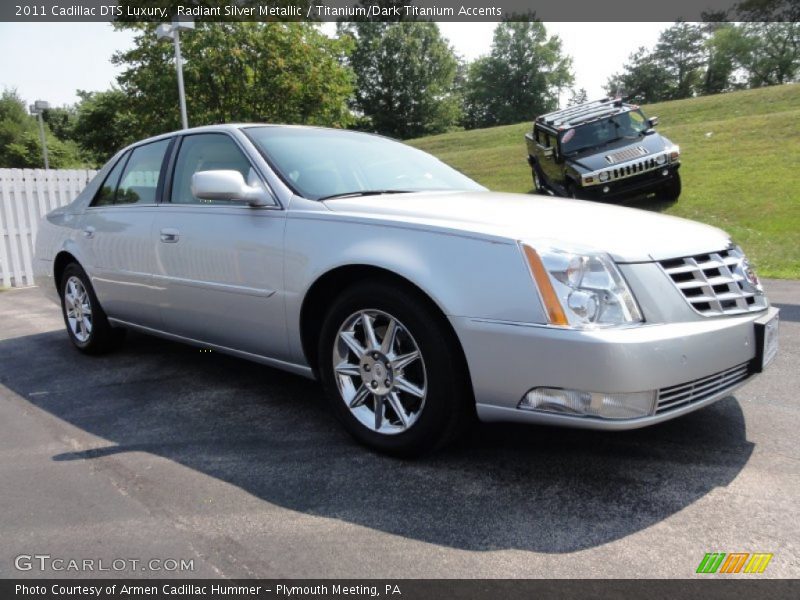 Radiant Silver Metallic / Titanium/Dark Titanium Accents 2011 Cadillac DTS Luxury