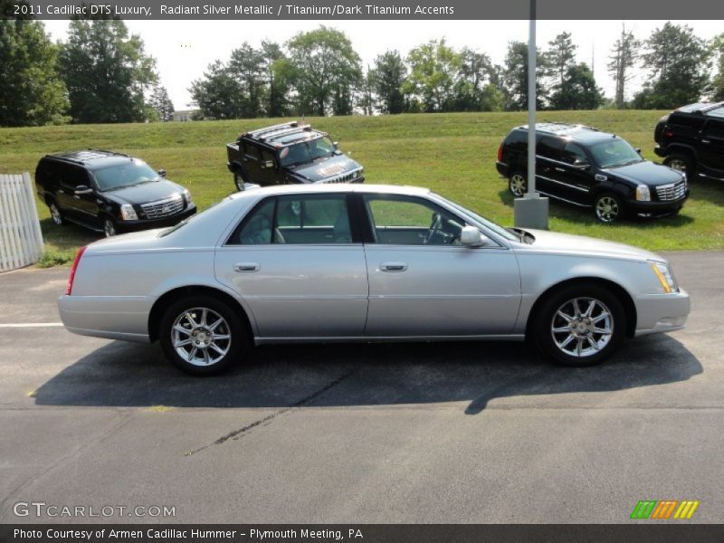 Radiant Silver Metallic / Titanium/Dark Titanium Accents 2011 Cadillac DTS Luxury