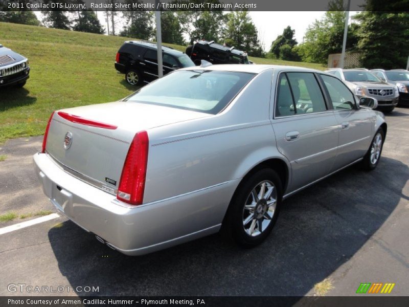 Radiant Silver Metallic / Titanium/Dark Titanium Accents 2011 Cadillac DTS Luxury