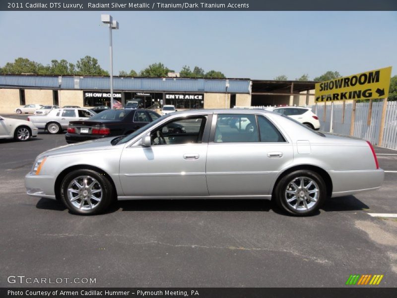 Radiant Silver Metallic / Titanium/Dark Titanium Accents 2011 Cadillac DTS Luxury