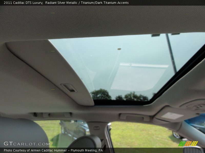 Radiant Silver Metallic / Titanium/Dark Titanium Accents 2011 Cadillac DTS Luxury