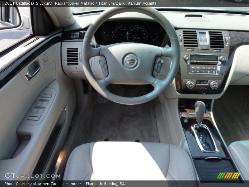 Radiant Silver Metallic / Titanium/Dark Titanium Accents 2011 Cadillac DTS Luxury