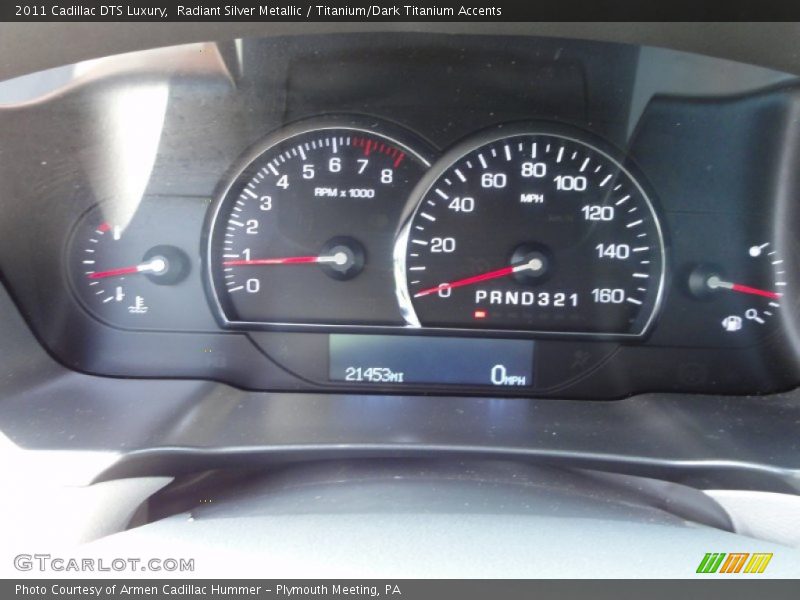 Radiant Silver Metallic / Titanium/Dark Titanium Accents 2011 Cadillac DTS Luxury