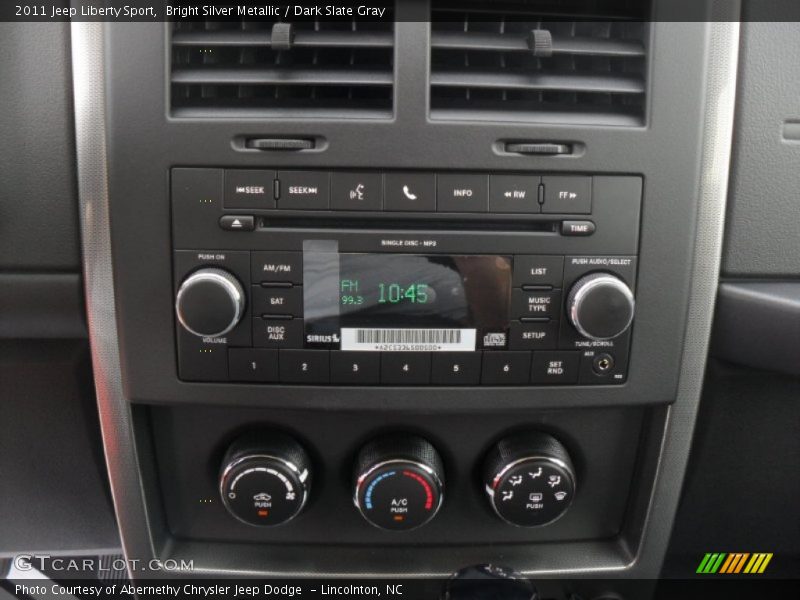 Bright Silver Metallic / Dark Slate Gray 2011 Jeep Liberty Sport