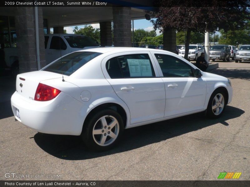 Summit White / Ebony 2009 Chevrolet Cobalt LT Sedan