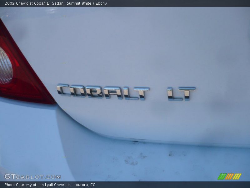 Summit White / Ebony 2009 Chevrolet Cobalt LT Sedan