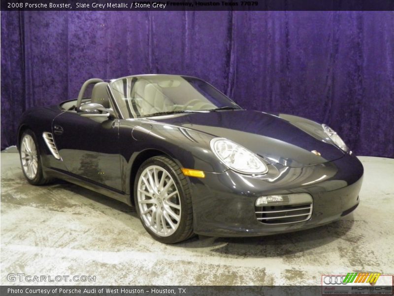 Slate Grey Metallic / Stone Grey 2008 Porsche Boxster