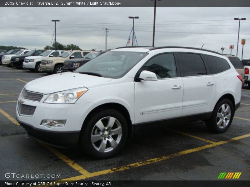 Summit White / Light Gray/Ebony 2009 Chevrolet Traverse LTZ