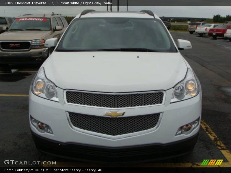 Summit White / Light Gray/Ebony 2009 Chevrolet Traverse LTZ