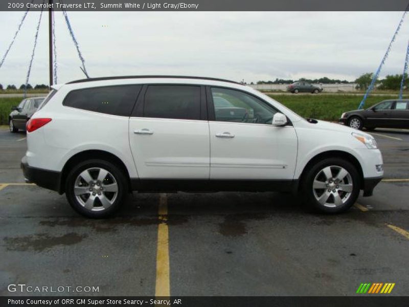 Summit White / Light Gray/Ebony 2009 Chevrolet Traverse LTZ