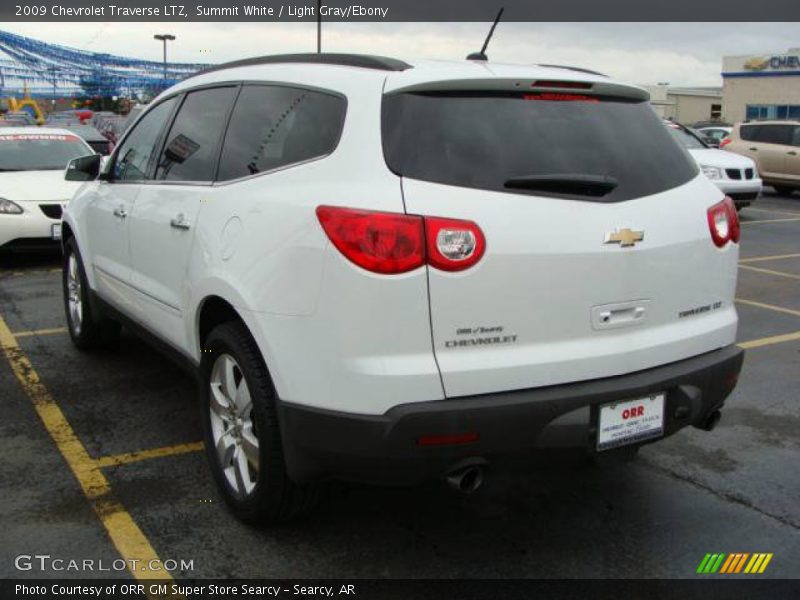 Summit White / Light Gray/Ebony 2009 Chevrolet Traverse LTZ