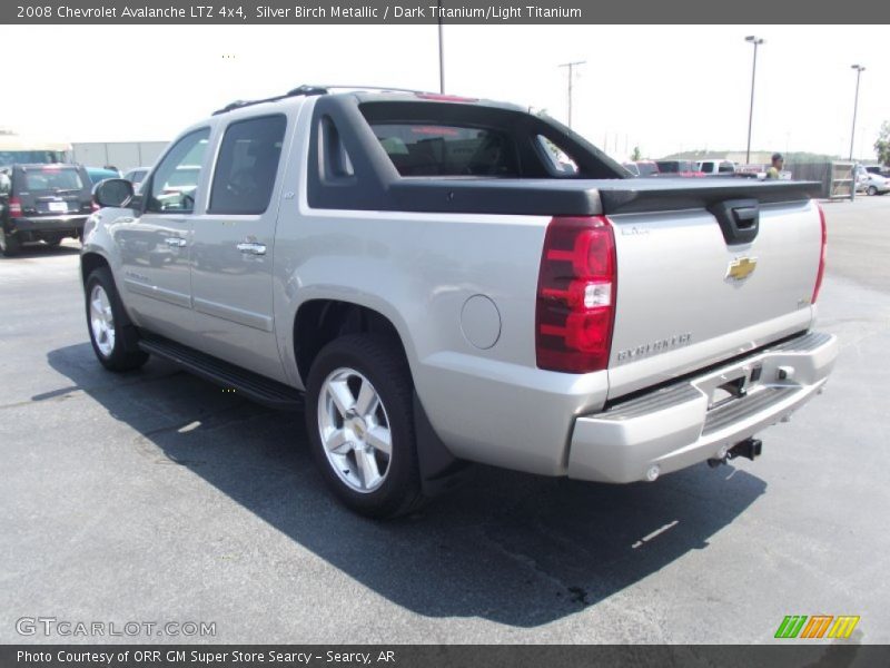 Silver Birch Metallic / Dark Titanium/Light Titanium 2008 Chevrolet Avalanche LTZ 4x4