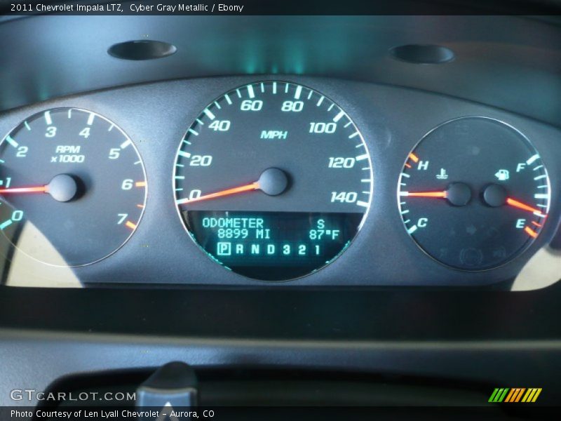 Cyber Gray Metallic / Ebony 2011 Chevrolet Impala LTZ