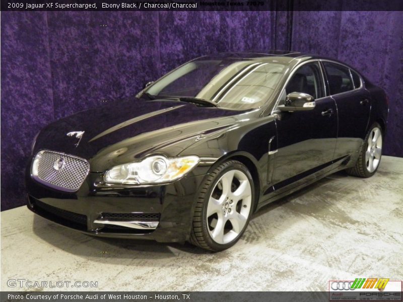 Ebony Black / Charcoal/Charcoal 2009 Jaguar XF Supercharged