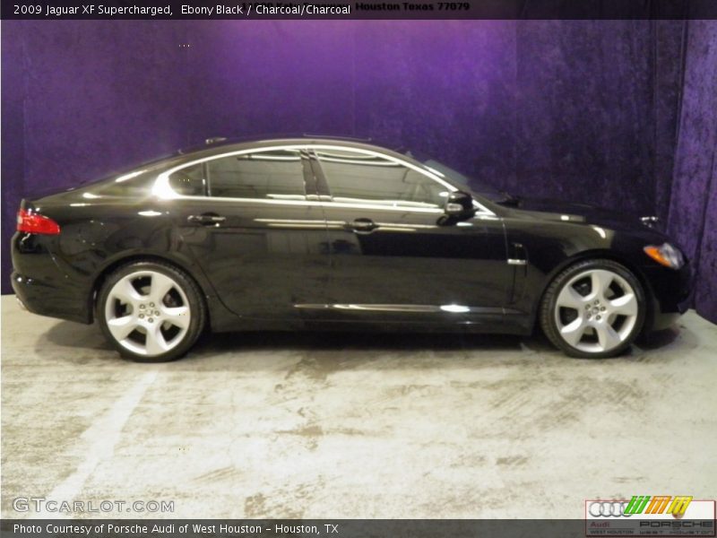 Ebony Black / Charcoal/Charcoal 2009 Jaguar XF Supercharged