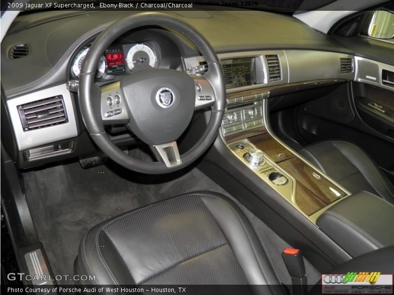 Ebony Black / Charcoal/Charcoal 2009 Jaguar XF Supercharged