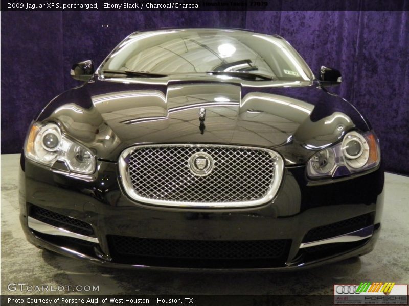 Ebony Black / Charcoal/Charcoal 2009 Jaguar XF Supercharged