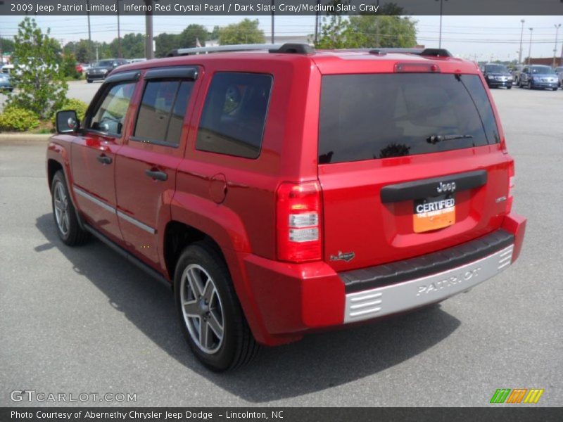 Inferno Red Crystal Pearl / Dark Slate Gray/Medium Slate Gray 2009 Jeep Patriot Limited