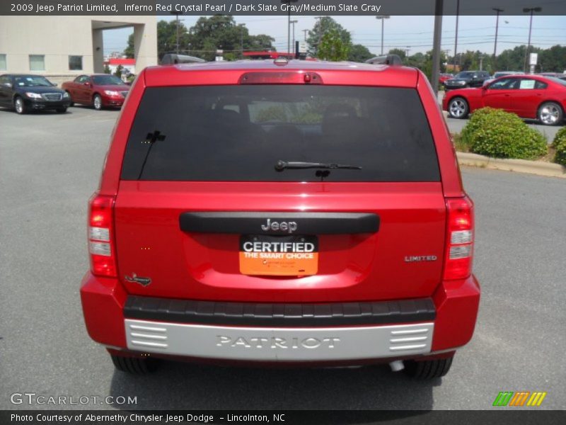 Inferno Red Crystal Pearl / Dark Slate Gray/Medium Slate Gray 2009 Jeep Patriot Limited