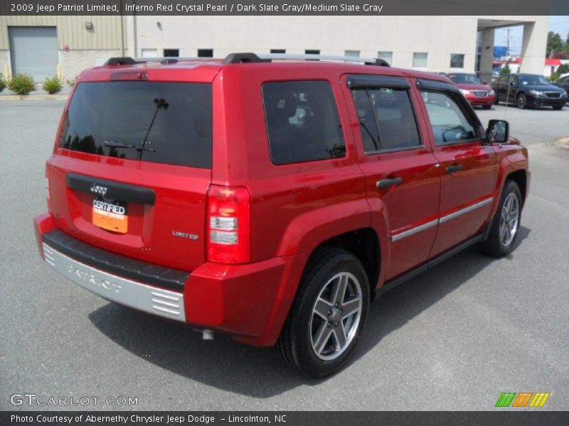 Inferno Red Crystal Pearl / Dark Slate Gray/Medium Slate Gray 2009 Jeep Patriot Limited