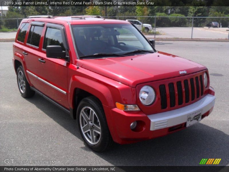 Inferno Red Crystal Pearl / Dark Slate Gray/Medium Slate Gray 2009 Jeep Patriot Limited