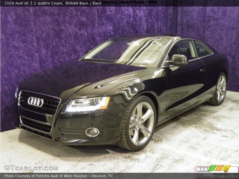 Brilliant Black / Black 2009 Audi A5 3.2 quattro Coupe