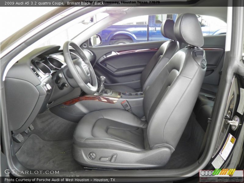 Brilliant Black / Black 2009 Audi A5 3.2 quattro Coupe