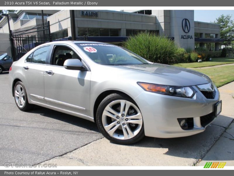 Palladium Metallic / Ebony 2010 Acura TSX V6 Sedan