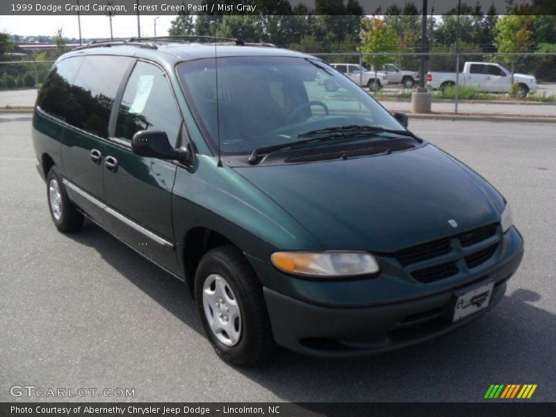 Forest Green Pearl / Mist Gray 1999 Dodge Grand Caravan