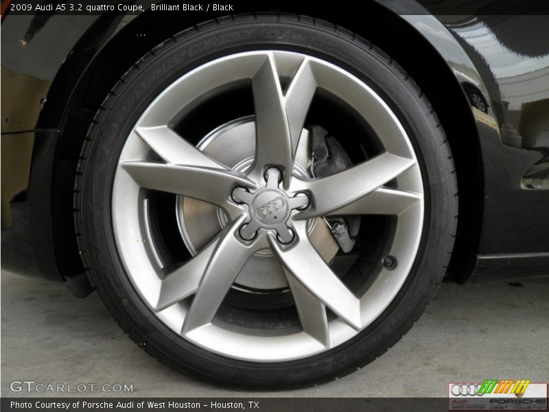 Brilliant Black / Black 2009 Audi A5 3.2 quattro Coupe